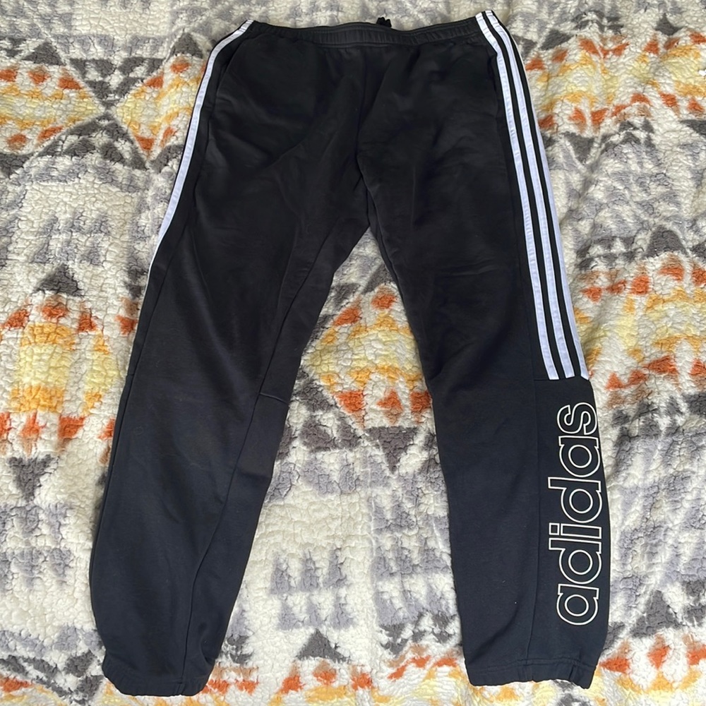 Black adidas sweatpants